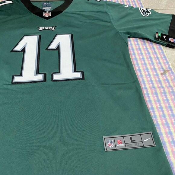 Philadelphia Eagles Green Jersey Brown No. 11 - Picture 3 of 7